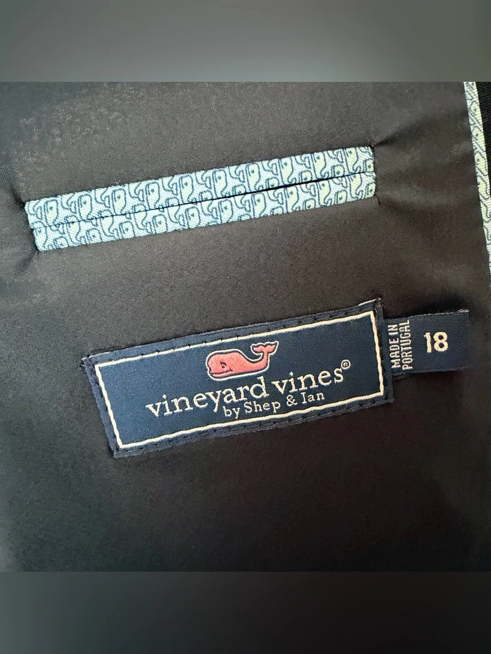 Vineyard Vines | Kids Boathouse Performance Wool Blazer Navy Blue Gold Size 18